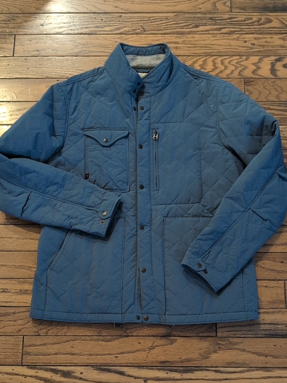 Men's Quilted Field Jacket - Blue XL Relwen